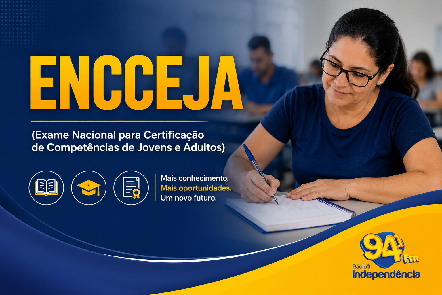 Imagem ilustrativa sobre Quem pode pedir a reaplicação do Encceja 2026? Saiba como solicitar